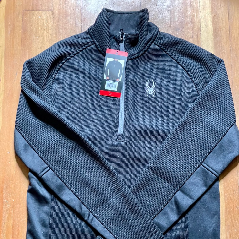 Spyder Men Constant Full Zip Stryke Fleece Lined Knit